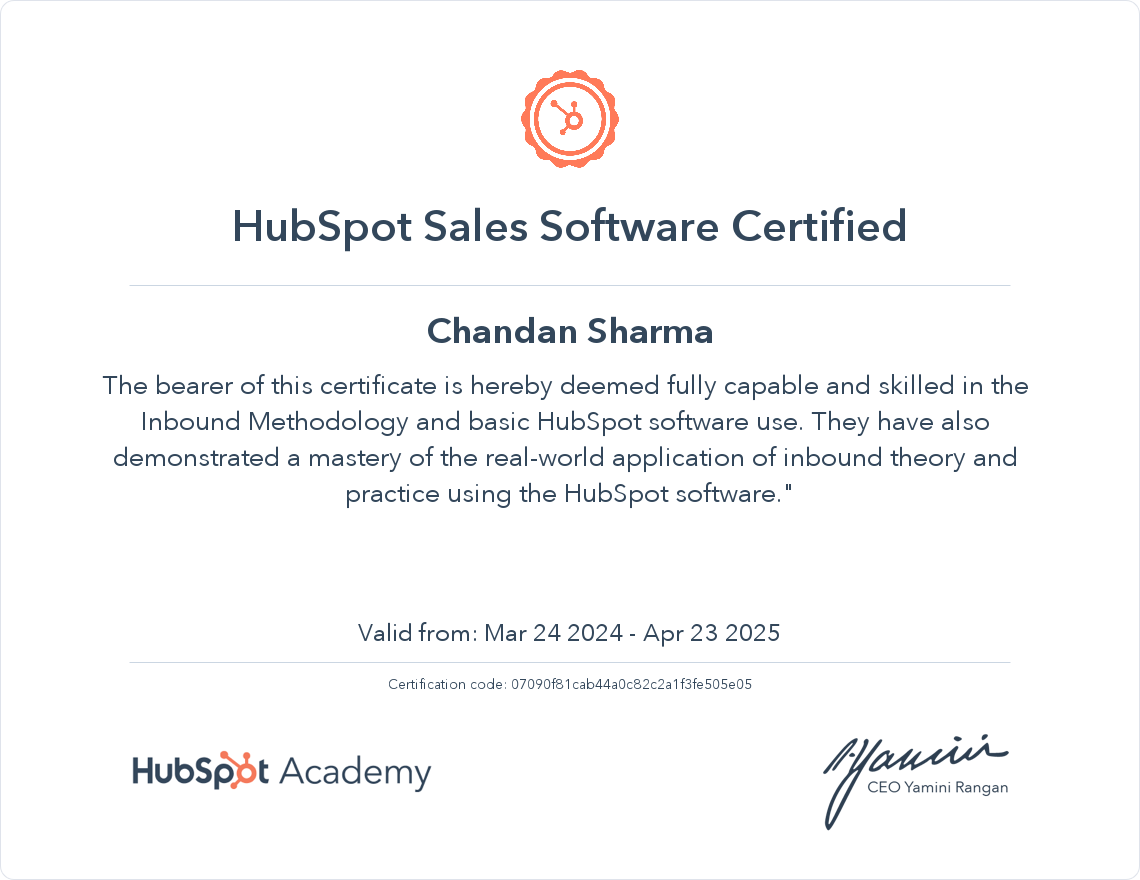 HubSpot Sales Software
