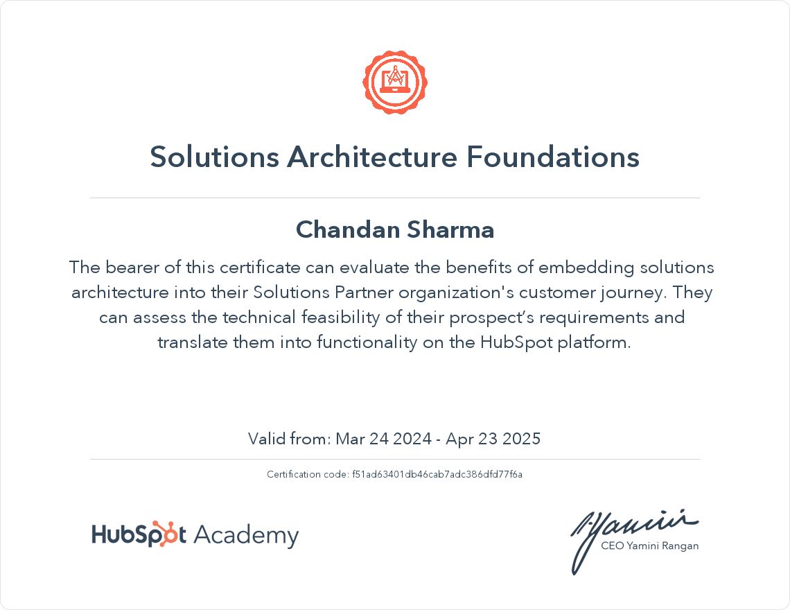 Solutions Architecture Foundation